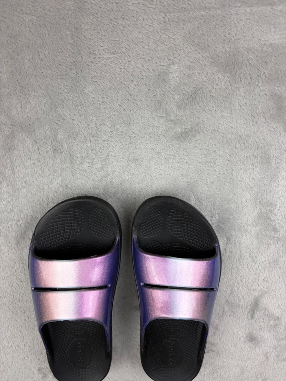 OOFOS OOahh Luxe Slide Recovery Sandals Women's Size 8 - Picture 9 of 10